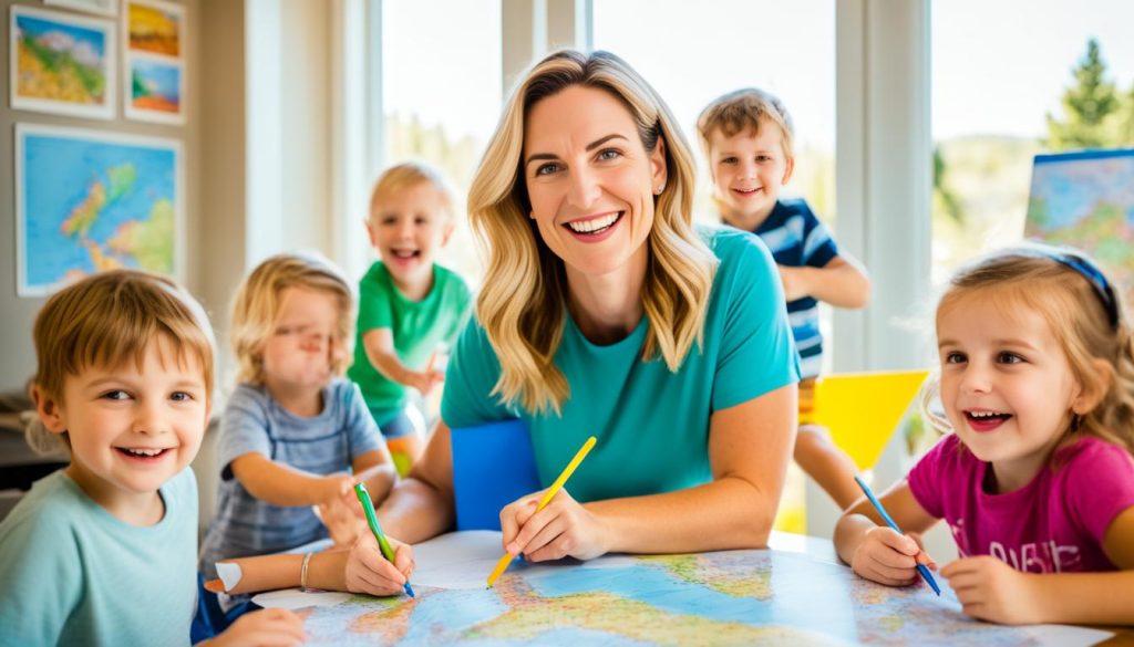 Homeschool mom planning outdoor activities for kids Homeschool mom planning outdoor activities for kids