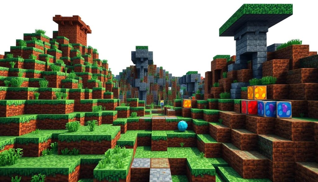 Minecraft blocks for pixel art