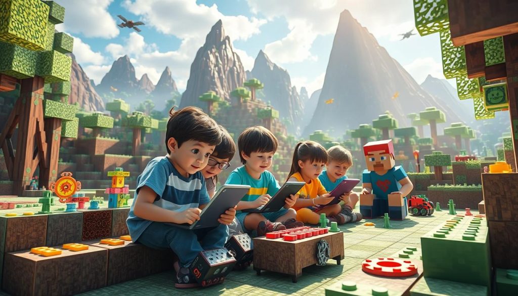 Minecraft education in action