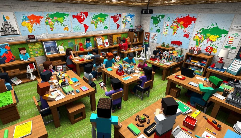 Connected learning in Minecraft classroom