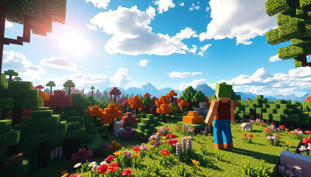 Minecraft gameplay